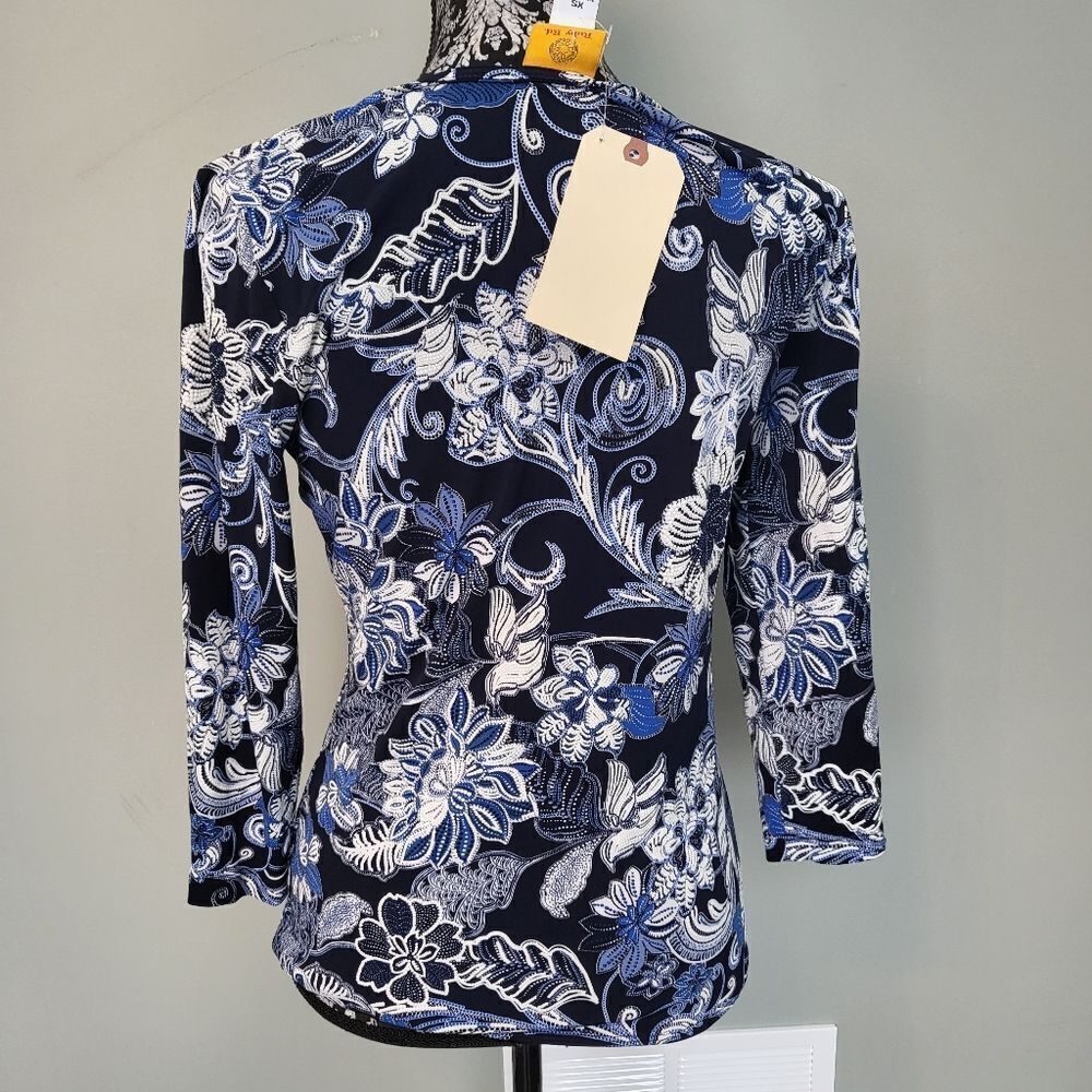 Ruby Rd Blue Blouse XS size - Picture 3 of 5